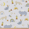 Printed Cotton YUTAPI Glacier / Muted Multicolored